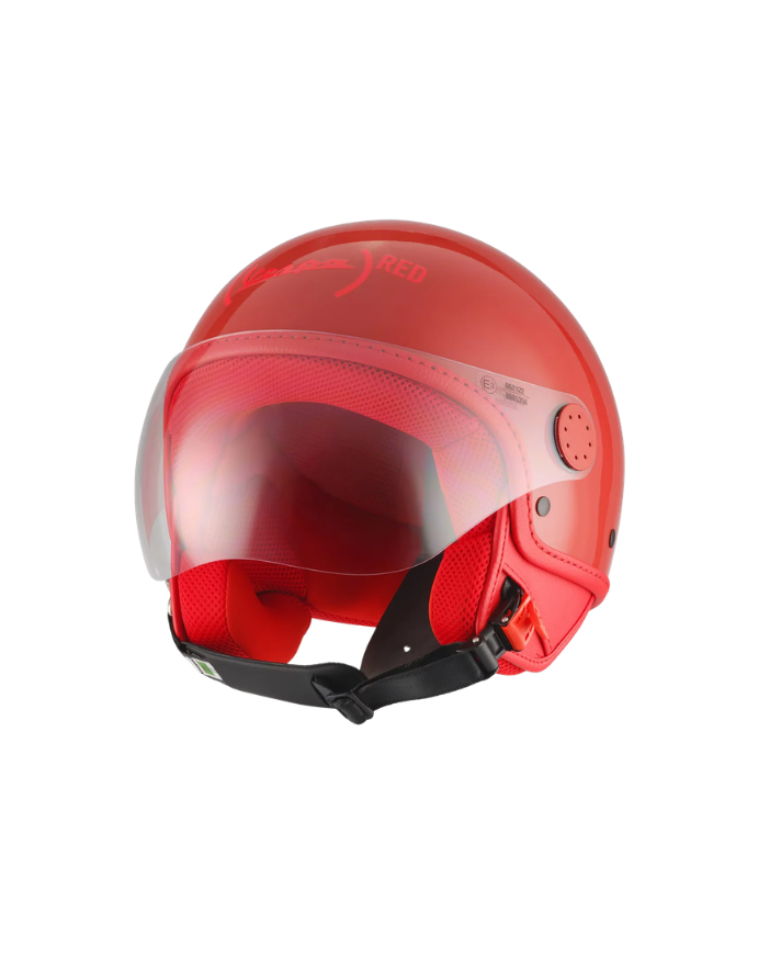 Vespa RED Visor Demi-Jet 4.0 Helmet