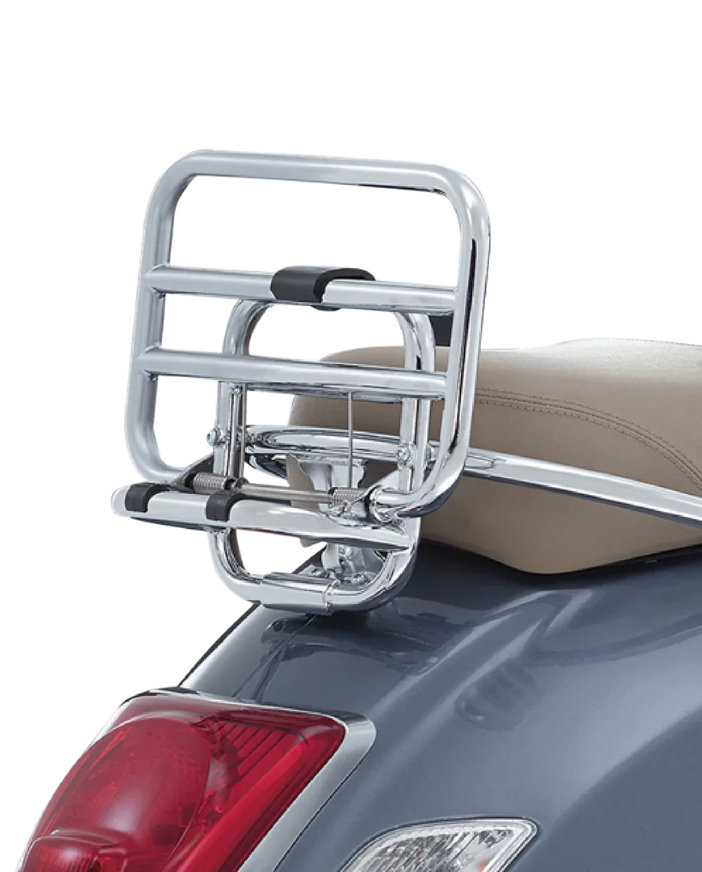 Piaggio Vespa GTS/GTV Chrome Rear Folding Rack