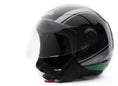 Load image into Gallery viewer, Aprilia SB2 Black open-face motorbike helmet.
